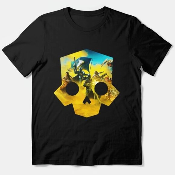 Mary Beth S Tops - Helldivers II Video Game T Shirt Galactic War Co-op Gamer Tee 103